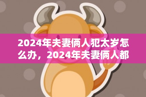 2024年夫妻俩人犯太岁怎么办，2024年夫妻俩人都犯太岁怎么破解