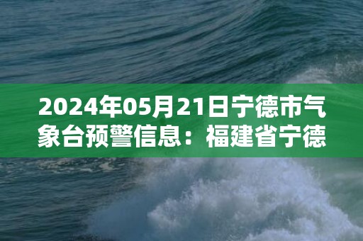 2024年05月21日宁德市气象台预警信息：福建省宁德市发布大雾黄色预警