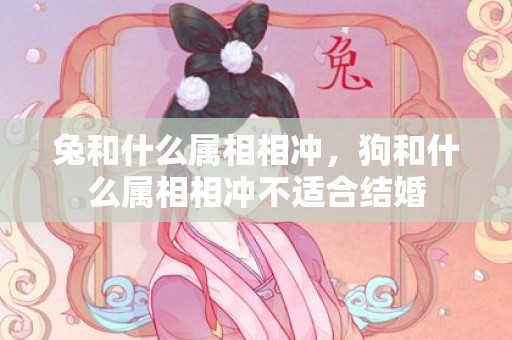 兔和什么属相相冲，狗和什么属相相冲不适合结婚