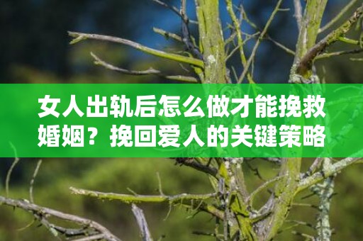 女人出轨后怎么做才能挽救婚姻？挽回爱人的关键策略