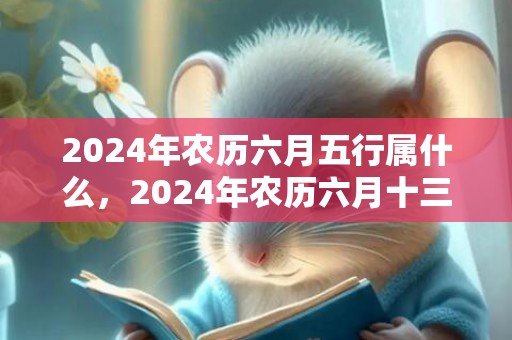 2024年农历六月五行属什么，2024年农历六月十三日出生的属兔女孩命格怎么样