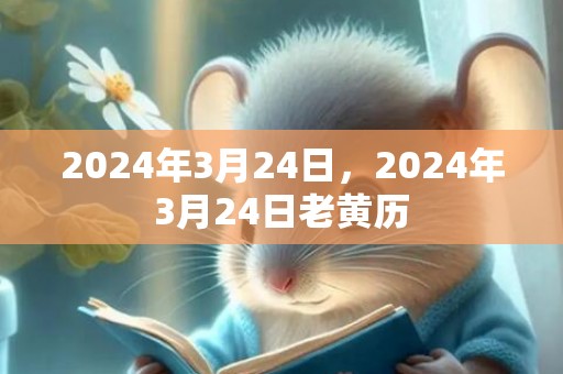 2024年3月24日，2024年3月24日老黄历