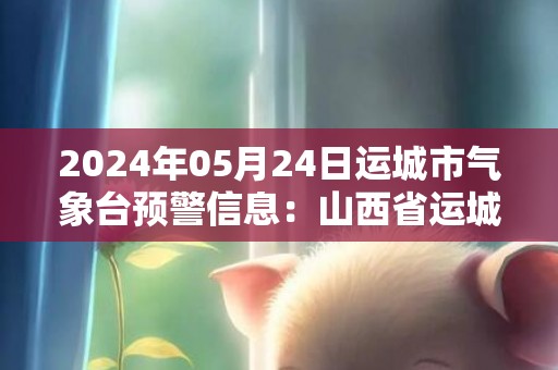 2024年05月24日运城市气象台预警信息：山西省运城市发布大风蓝色预警