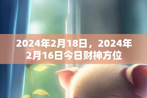 2024年2月18日，2024年2月16日今日财神方位