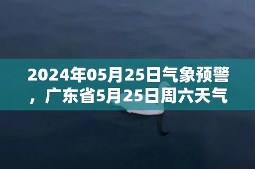 2024年05月25日气象预警，广东省5月25日周六天气多地降雨最高温33度