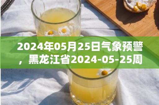 2024年05月25日气象预警，黑龙江省2024-05-25周六大部为多云天气最高温26℃