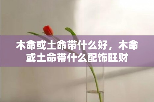 木命或土命带什么好，木命或土命带什么配饰旺财