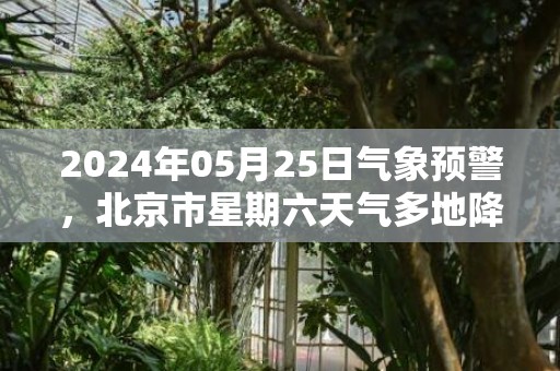 2024年05月25日气象预警，北京市星期六天气多地降雨最高温17℃