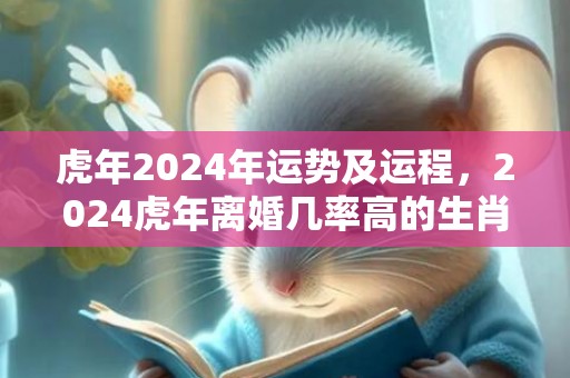 虎年2024年运势及运程，2024虎年离婚几率高的生肖