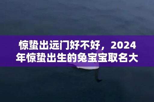 惊蛰出远门好不好，2024年惊蛰出生的兔宝宝取名大全