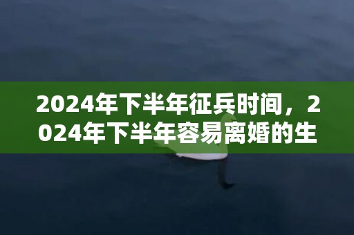 2024年下半年征兵时间，2024年下半年容易离婚的生肖