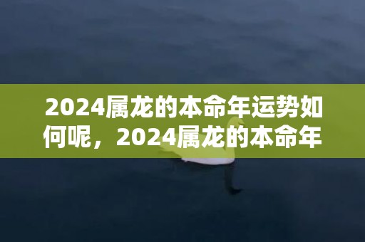 2024属龙的本命年运势如何呢，2024属龙的本命年佩戴什么吉祥物好