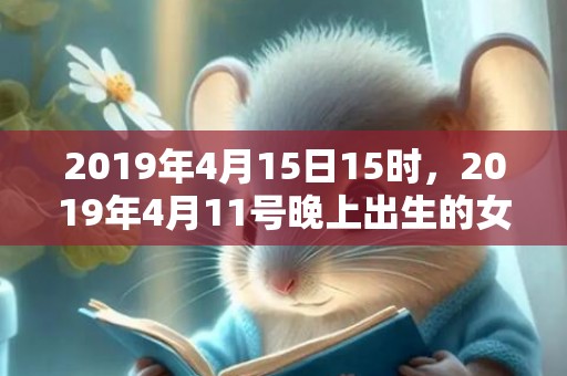 2019年4月15日15时，2019年4月11号晚上出生的女孩怎么样起名字