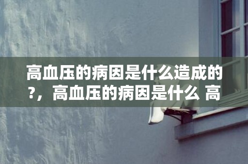 高血压的病因是什么造成的?，高血压的病因是什么 高血压病人应若何把持血压