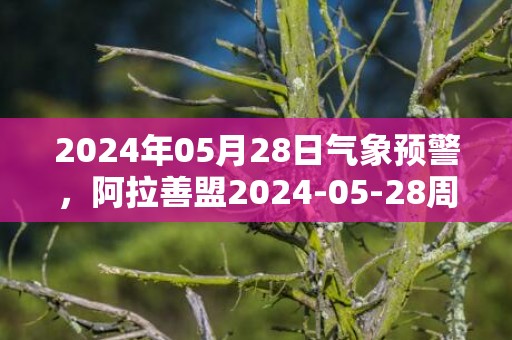 2024年05月28日气象预警，阿拉善盟2024-05-28周二中雨转多云最高气温30℃