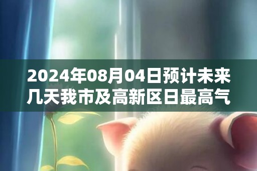 2024年08月04日预计未来几天我市及高新区日最高气温将升至37℃左右