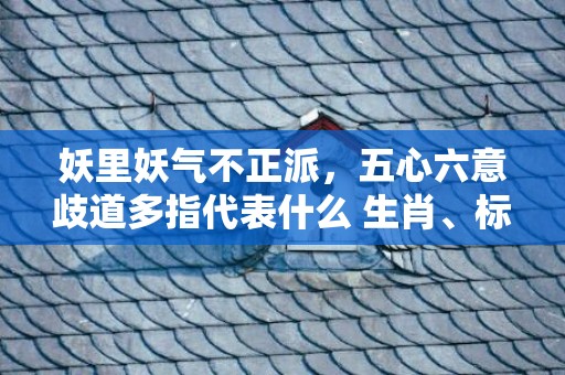 妖里妖气不正派，五心六意歧道多指代表什么 生肖、标准成语释义落实