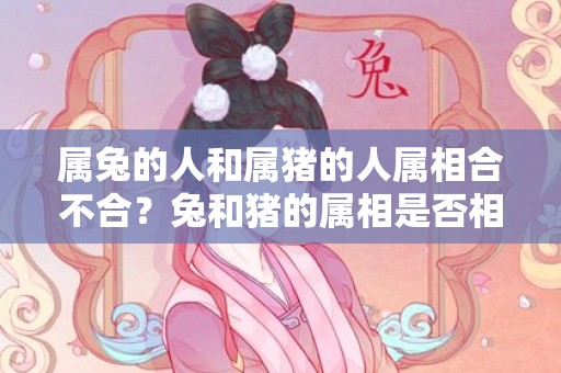 属兔的人和属猪的人属相合不合？兔和猪的属相是否相配？