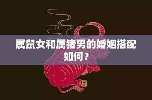 属鼠女和属猪男的婚姻搭配如何？