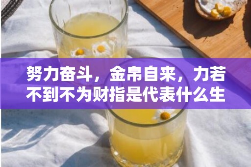 努力奋斗，金帛自来，力若不到不为财指是代表什么生肖，精准词语释义落实