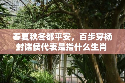 春夏秋冬都平安，百步穿杨封诸侯代表是指什么生肖  精选成语释义解释