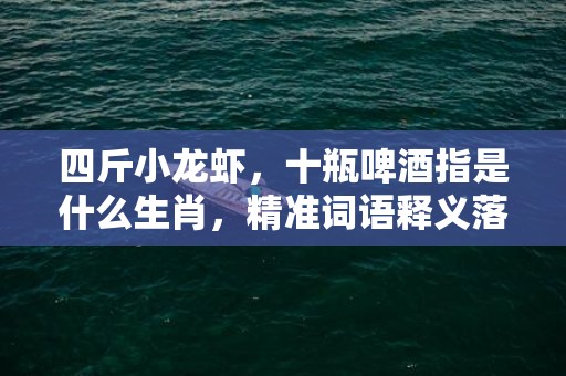 四斤小龙虾，十瓶啤酒指是什么生肖，精准词语释义落实插图