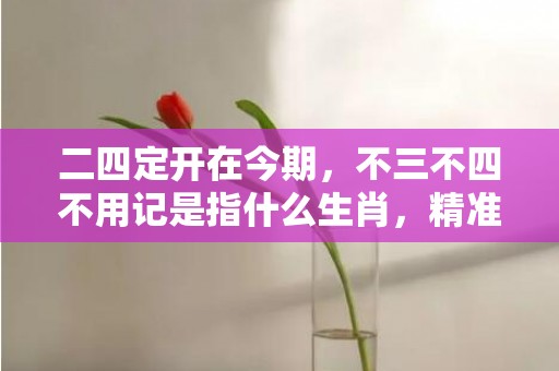 二四定开在今期，不三不四不用记是指什么生肖，精准词语释义落实