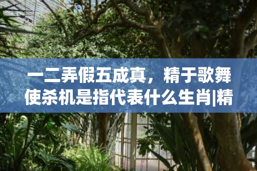 一二弄假五成真，精于歌舞使杀机是指代表什么生肖|精选成语释义解释插图