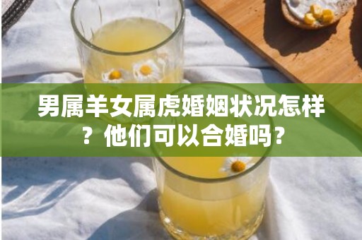 男属羊女属虎婚姻状况怎样？他们可以合婚吗？插图