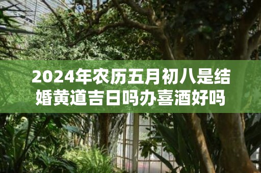 2024年农历五月初八是结婚黄道吉日吗办喜酒好吗