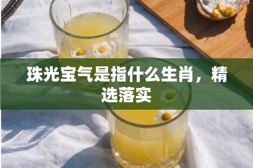 珠光宝气是指什么生肖，精选落实