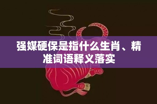 强媒硬保是指什么生肖、精准词语释义落实