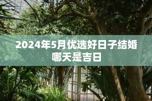 2024年5月优选好日子结婚哪天是吉日