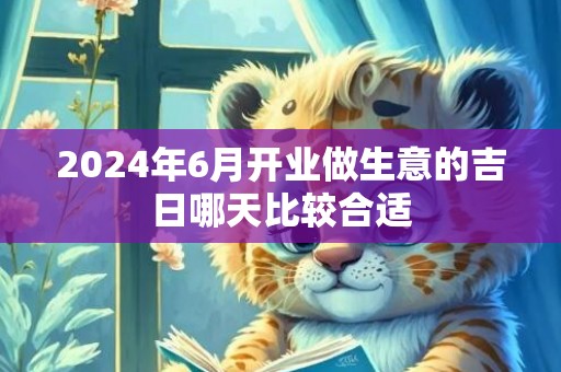 2024年6月开业做生意的吉日哪天比较合适