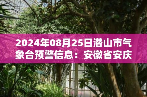 2024年08月25日潜山市气象台预警信息：安徽省安庆市潜山市更新高温橙色预警