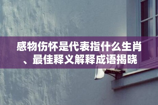 感物伤怀是代表指什么生肖、最佳释义解释成语揭晓