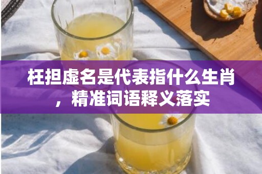 枉担虚名是代表指什么生肖，精准词语释义落实