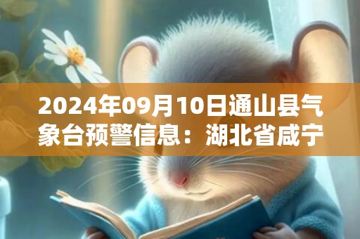 2024年09月10日通山县气象台预警信息：湖北省咸宁市通山县发布高温橙色预警