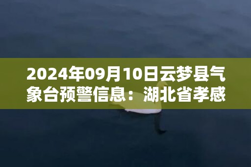 2024年09月10日云梦县气象台预警信息：湖北省孝感市云梦县发布高温橙色预警