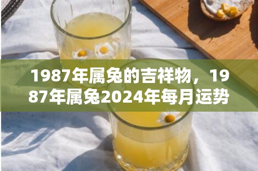 1987年属兔的吉祥物，1987年属兔2024年每月运势完整版