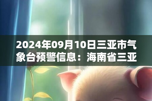 2024年09月10日三亚市气象台预警信息：海南省三亚市发布雷电黄色预警