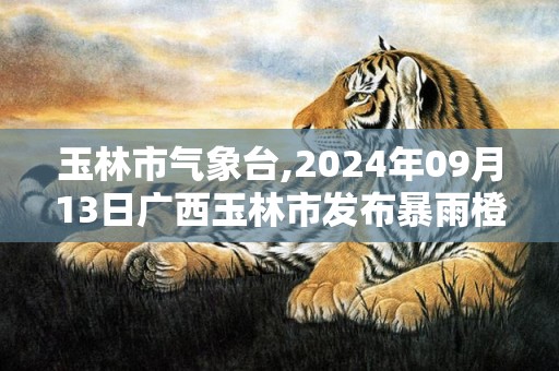 玉林市气象台,2024年09月13日广西玉林市发布暴雨橙色预警