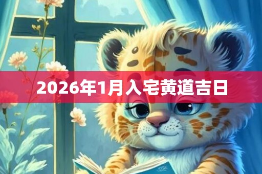 2026年1月入宅黄道吉日