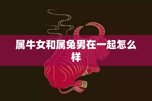 属牛女和属兔男在一起怎么样