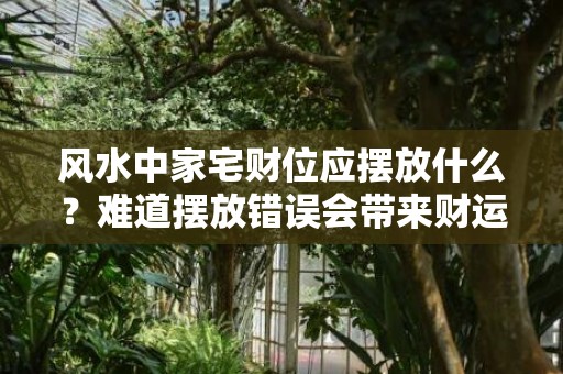 风水中家宅财位应摆放什么？难道摆放错误会带来财运亏损？