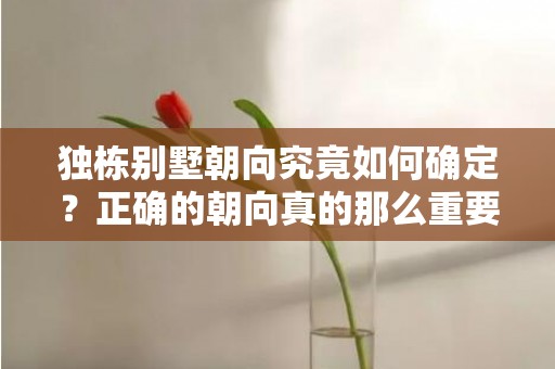 独栋别墅朝向究竟如何确定？正确的朝向真的那么重要吗？