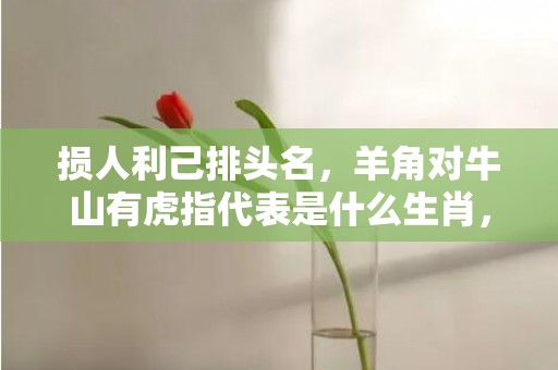 损人利己排头名，羊角对牛山有虎指代表是什么生肖，语落实解释释义