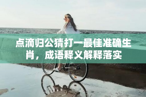 点滴归公猜打一最佳准确生肖，成语释义解释落实插图