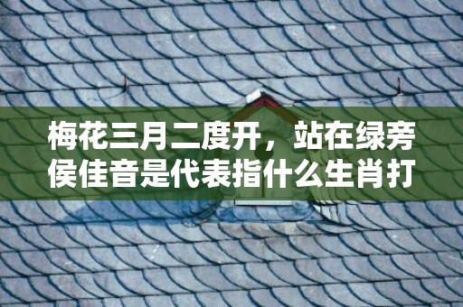 梅花三月二度开，站在绿旁侯佳音是代表指什么生肖打一最佳准确生肖数字，成语释义解释落实插图