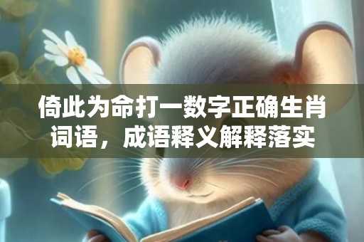 倚此为命打一数字正确生肖词语，成语释义解释落实插图